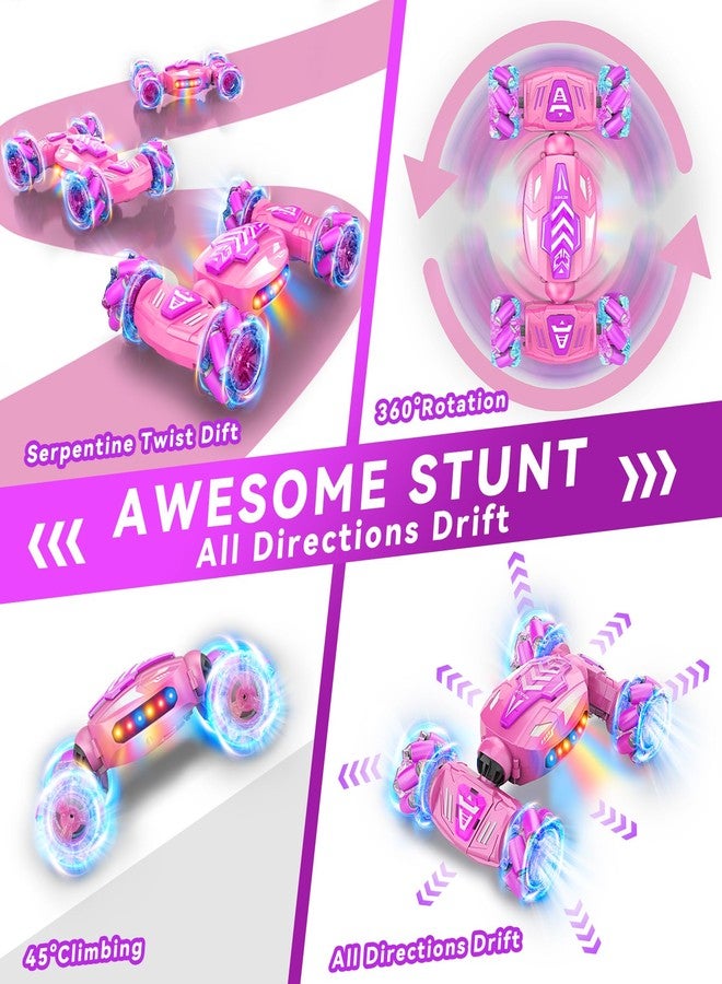 Nicella Gesture Sensing RC Stunt Car, Remote Control Car 360° Rotating 4WD 2.4Ghz RC Cars Transform Hand Controlled Toys with Light & Music, Best Gifts for Girls Age 6-7 8-12 - Image 3